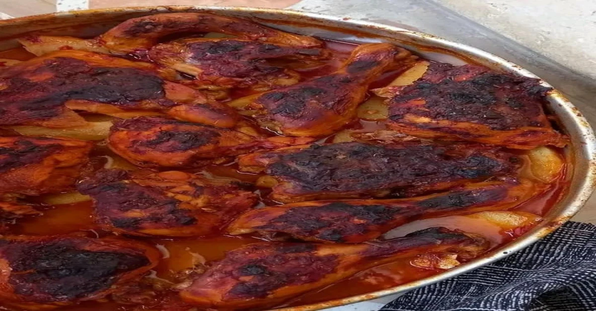 صنية بطاطس بالفراخ